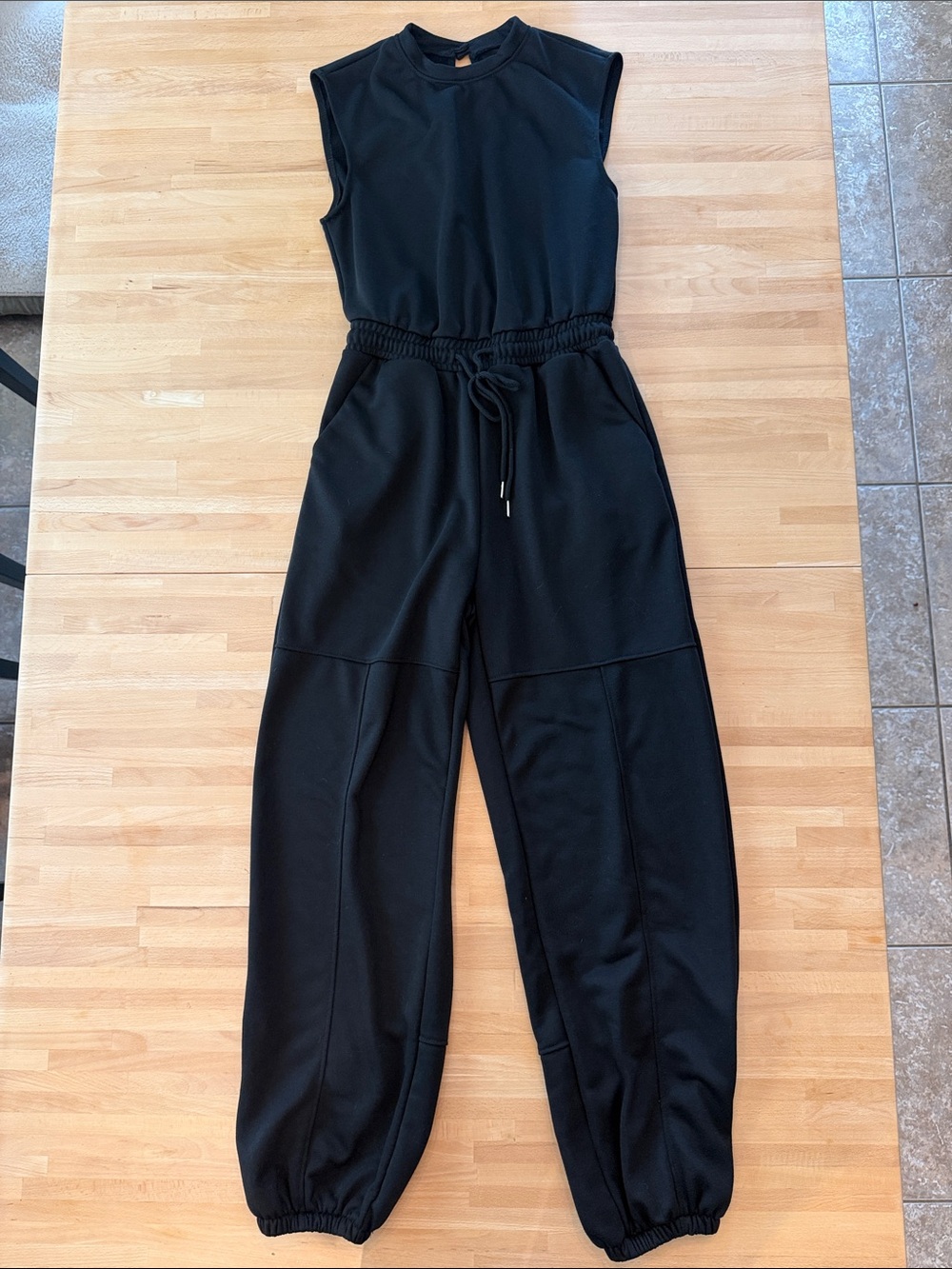 Women’s Black Drawstring Jumper